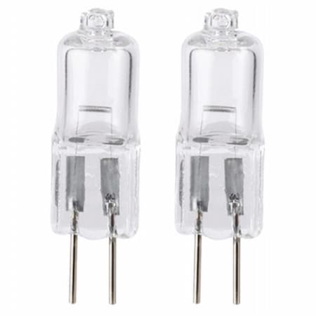Competencia 12V 10W 110-130 Lumens G4 T3 JC Halogen Bulb with 2000H Clear, 2PK CO3244242